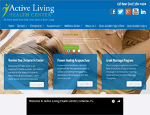Tablet Screenshot of activelivinghealth.com